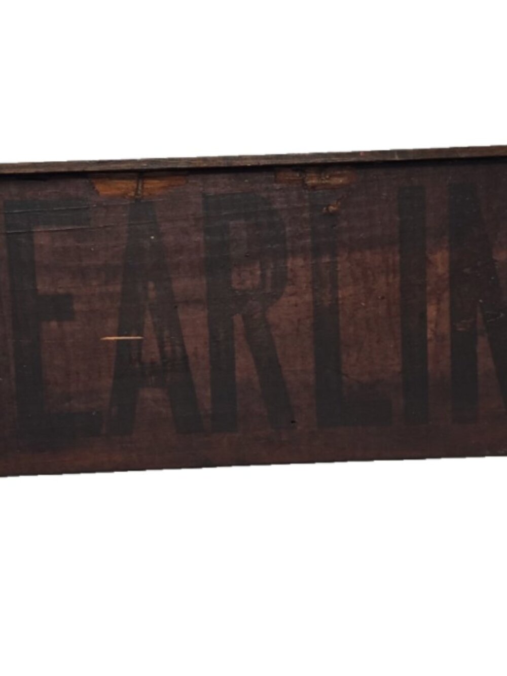 Antique Wood Advertising Sign Pyles Pearline Soap Detergent Washing Compound 23"